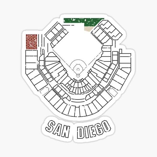 "Petco Park" Sticker for Sale by kellyoarts Redbubble