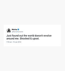 marina tweet Photographic Print