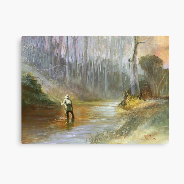 Vista previa del artículo con la obra «El ojo practicado: pescar el pozo de agua enmaderado», diseñado y vendido por Pieter Zaadstra Studio.