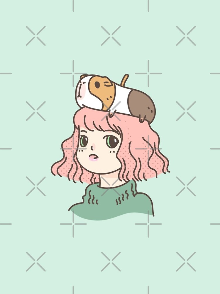 Thumbnail 5 of 5, iPhone Case, Guinea pig lady designed and sold by Miri-Noristudio.