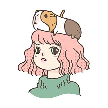 Artwork thumbnail, Guinea pig lady by Miri-Noristudio