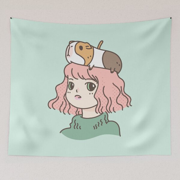 Item preview, Guinea pig lady  designed and sold by Miri-Noristudio.
