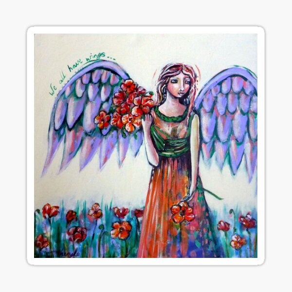 We all have wings Sticker