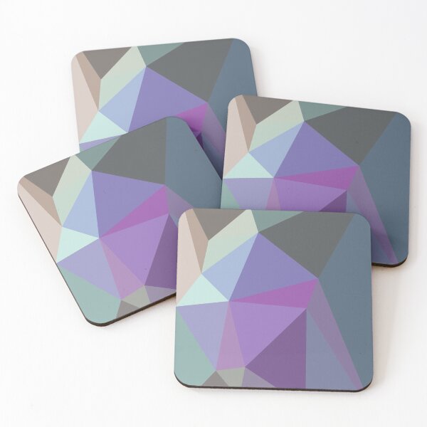 Item preview, Geometric Grey, Blue & Purple - Abstract Tonal Art by Fluid Nature designed and sold by vmajzlik.