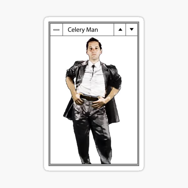 "Celery Man" Sticker for Sale by CreativeSpero Redbubble