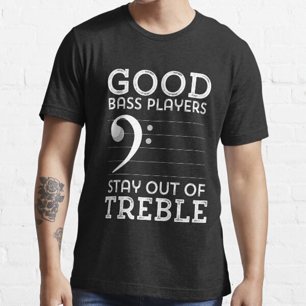 T-shirt Drôle "Bass Player" - Pour Musiciens Et Fans De Basse - Marque Fruit Of The Loom