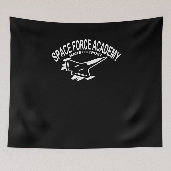 Aperçu de l'œuvre Navire Space Force Academy USA Galactique Militaire USSF Blanc créée et vendue par KNUXX Shop.