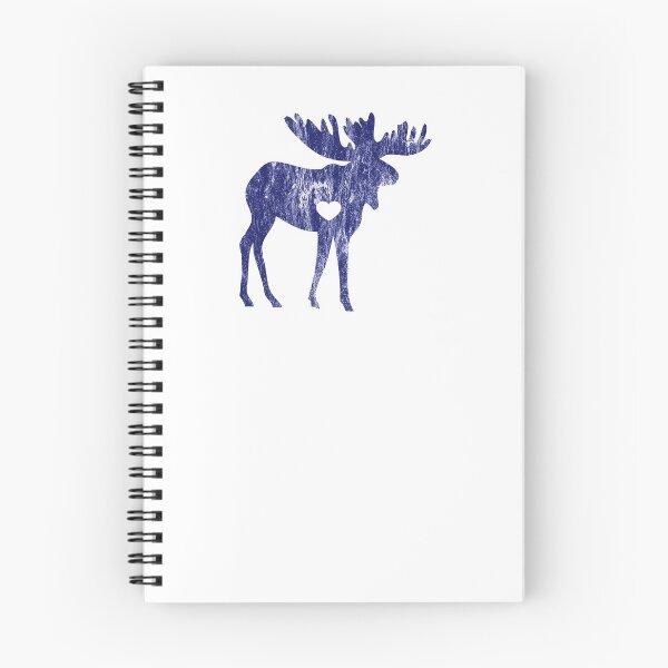 Item preview, Moose Make Me Happy Cute I Love Alaska Moose Blue Distressed designed and sold by KNUXX Shop.