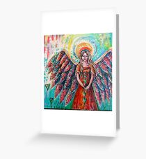 She is the gatherer of hearts Greeting Card