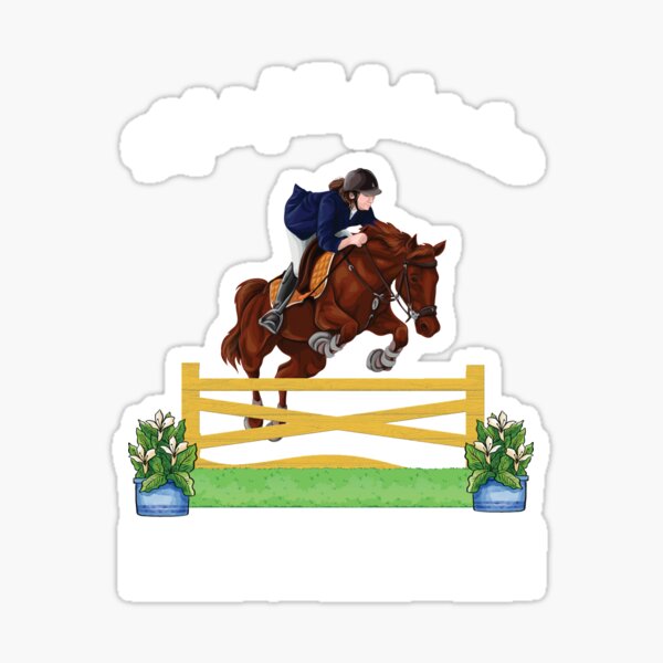 High Horse Stickers Redbubble - roblox horse world show jumping practise