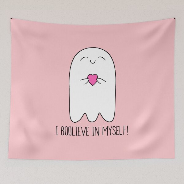Item preview, I Boolieve In Myself! | cute ghost motivational feel good designed and sold by PikachuRox.