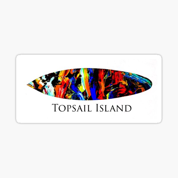 Item preview, Topsail Island Sticker  designed and sold by barryknauff.