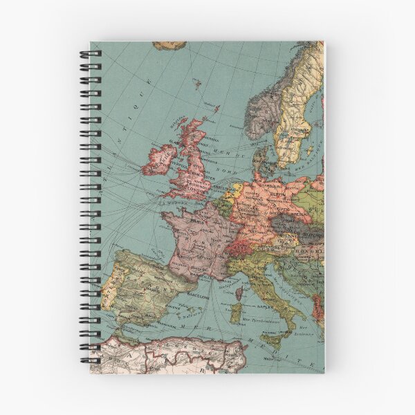 Item preview, Vintage Map of Europe (1921) designed and sold by BravuraMedia.