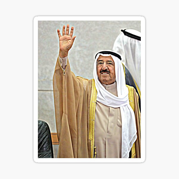 Sheikh Sabah Al-Ahmad Al-Jaber Al-Sabah Kuwait Sticker