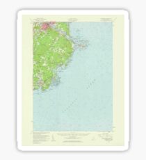 Maine USGS Historical Map Biddeford 306469 1956 62500 Sticker