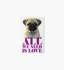 Cute Puppy Pug Love Collection Art Board
