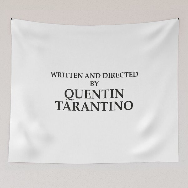 Artikelvorschau, Geschrieben und Regie: Quentin Tarantino (dunkel) von Frans Hoorn entworfen und verkauft von Profashionall.