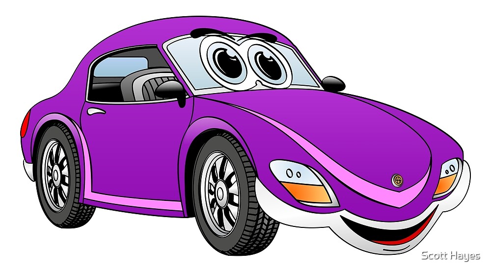 cartoon play car