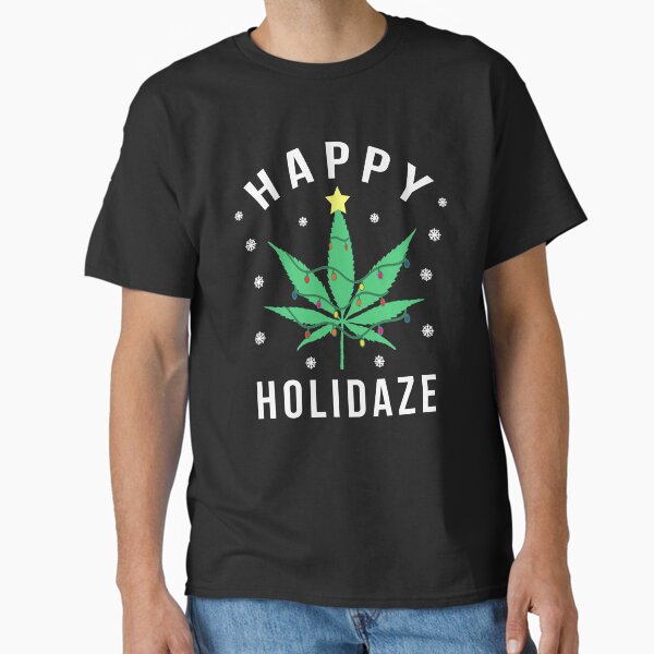 Item preview, Happy Holidaze Holidays Pot Leaf Christmas Tree designed and sold by DOLCEINDIGO.