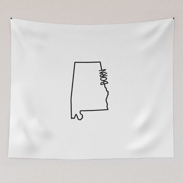 Item preview, Alabama Born State Outline designed and sold by Chocolate Musings.