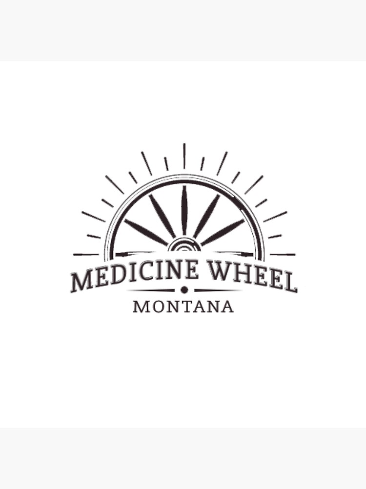 "Medicine Wheel, Montana logo" Photographic Print for Sale by bjbentley