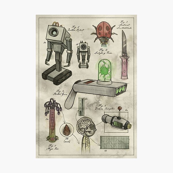Rick and Morty - Vintage Gadgets #1 Photographic Print