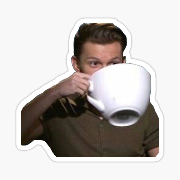 Vista previa del artículo con la obra «tom holland meme», diseñado y vendido por ava dilo.