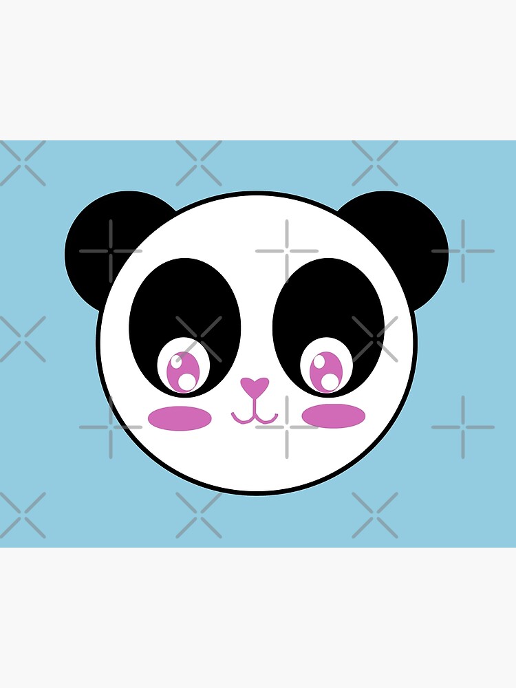 Panda Kawaii Panda with Heart Nose | Poster