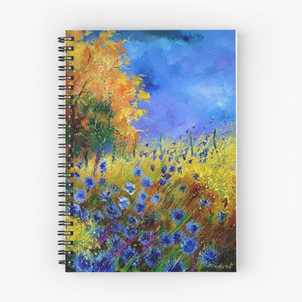 Item preview, Blue cornflowers and orangetree designed and sold by calimero.