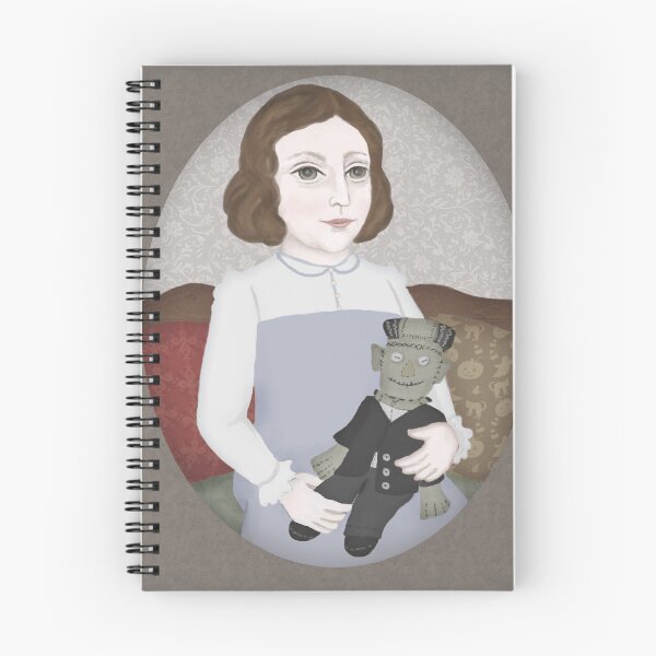 Artikelvorschau, Mary Shelley und ihre Puppe entworfen und verkauft von Full Frog Moon.