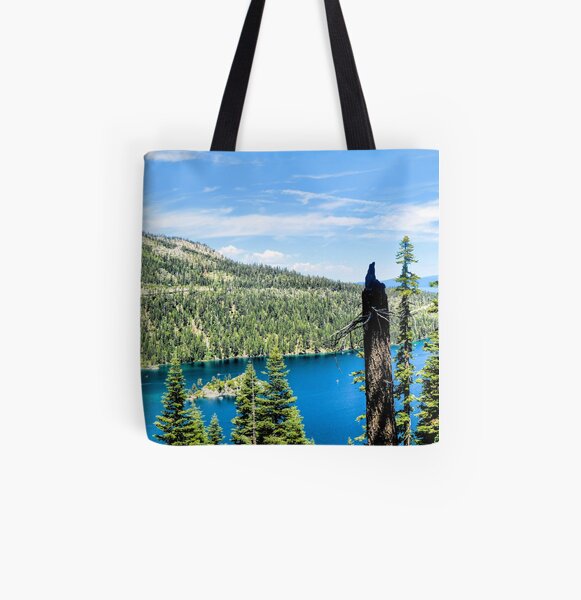 Inspiration Point Emerald Bay Panorama All Over Print Tote Bag
