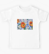 Daffodil: Watercolor on Canvas Kids Tee