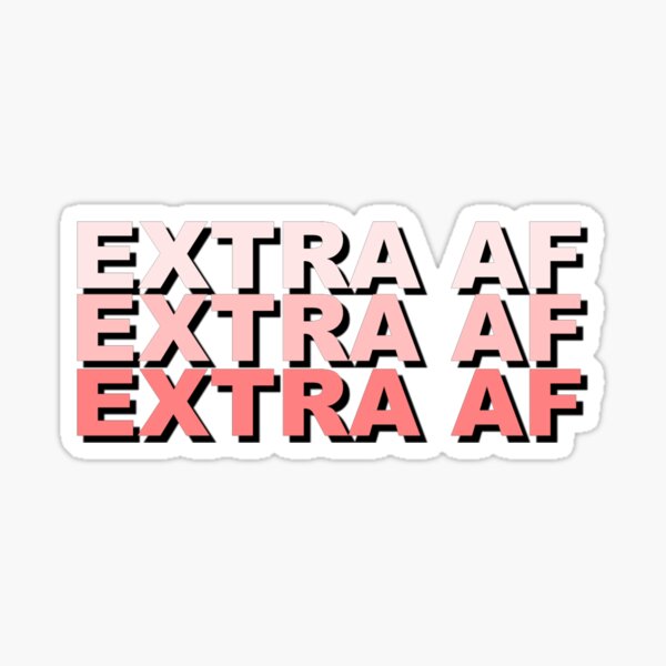 Diseño de texto AF adicional Pegatina