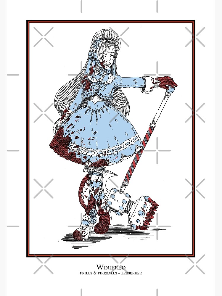 Disover Winifred - The Berserker (bloody version) Premium Matte Vertical Poster