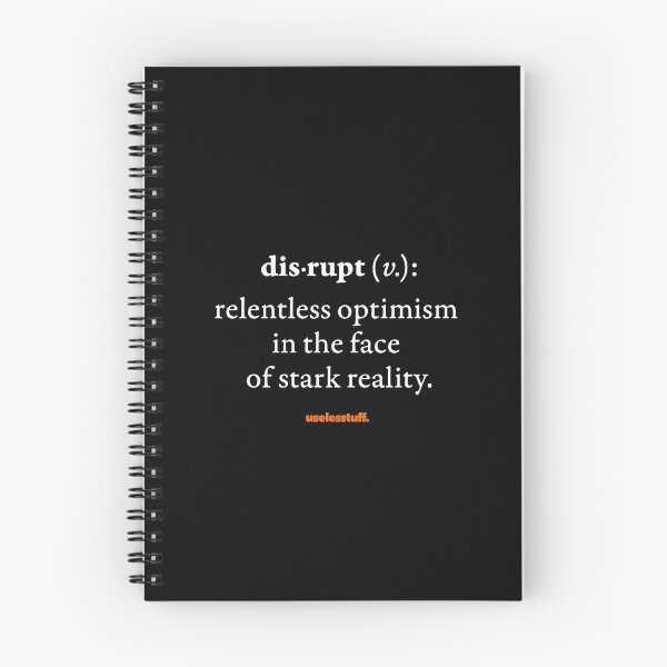 Item preview, 16884-01-BDK – Uselesstuff® Dictionary – Disrupt – Relentless (White) designed and sold by Uselesstuff.