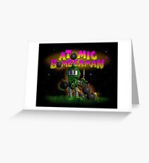 Atomic Bomberman Greeting Card