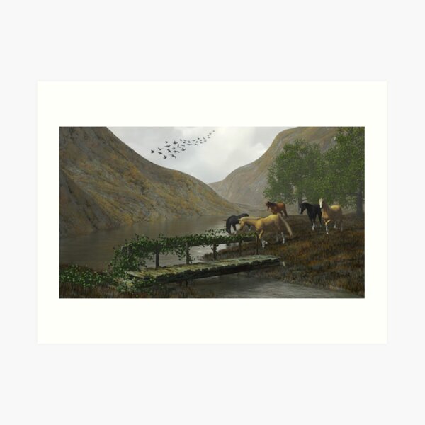 Equine Vale Art Print