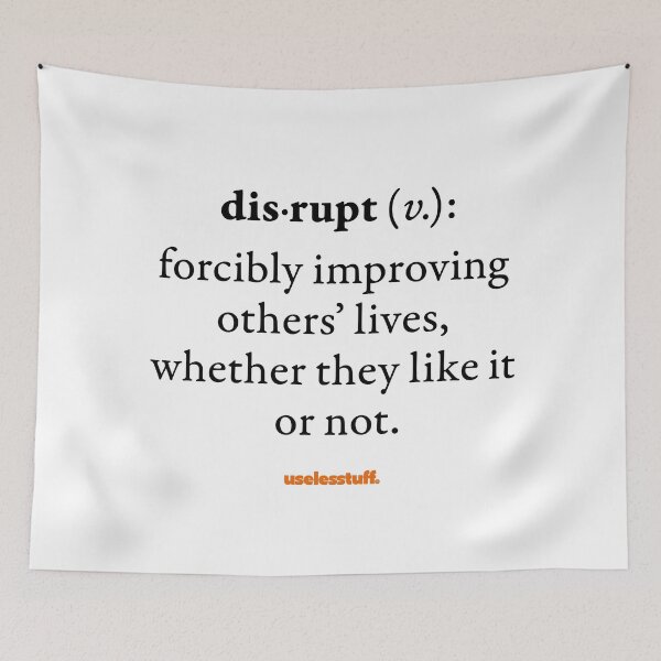 Item preview, 16884-02-BLT – Uselesstuff® Dictionary – Disrupt – Improving (Black) designed and sold by Uselesstuff.