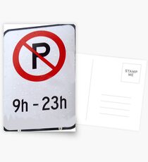 Parking forbidden Postcards
