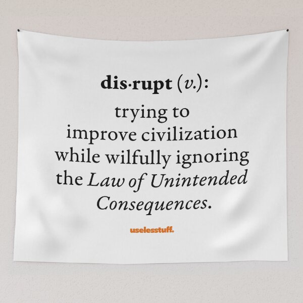 Item preview, 16884-03-BLT – Uselesstuff® Dictionary – Disrupt – Unintended (Black) designed and sold by Uselesstuff.