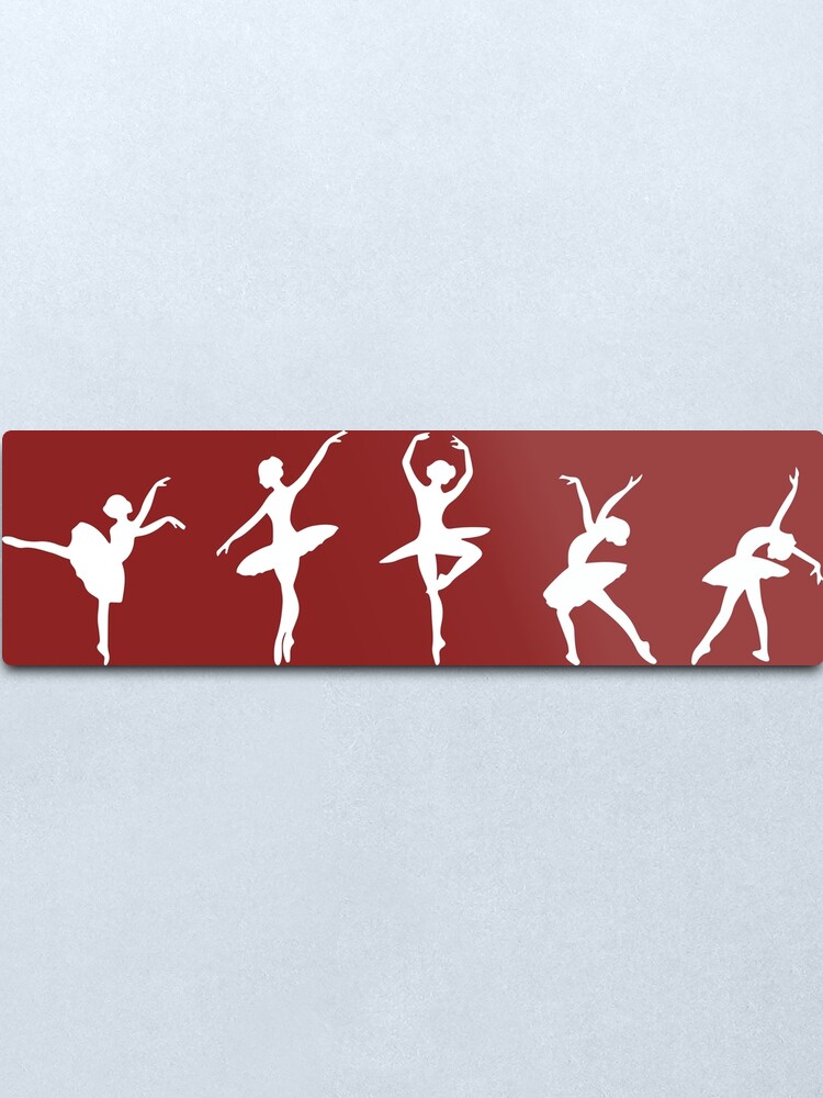 Alternate view of Ballet Evolution, Ballerina Dancer, Moves Artwork, Tshirts, Posters, Prints, Women, Men, Kids Metal Print