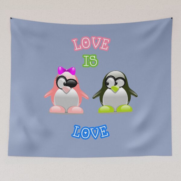 Item preview, Love Is Love Cute Funny Baby Penguins Gift For Kids designed and sold by Klimentina.