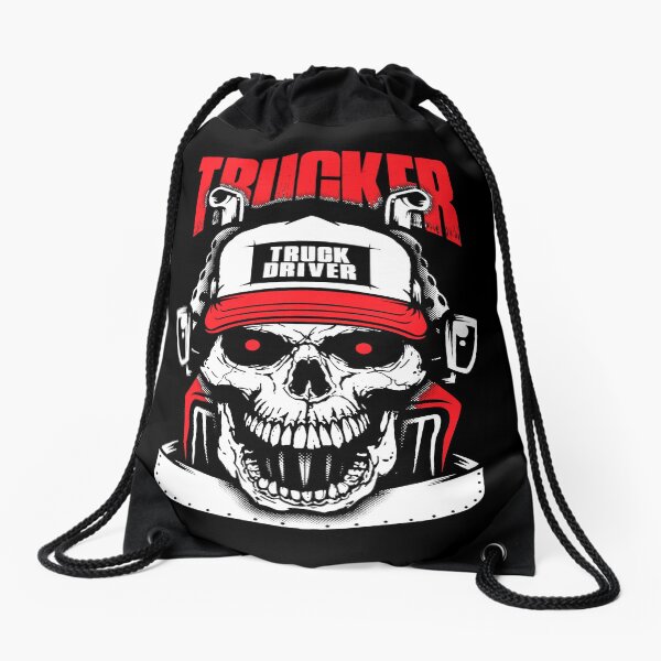 Truck Driver Trucker Drawstring Bag