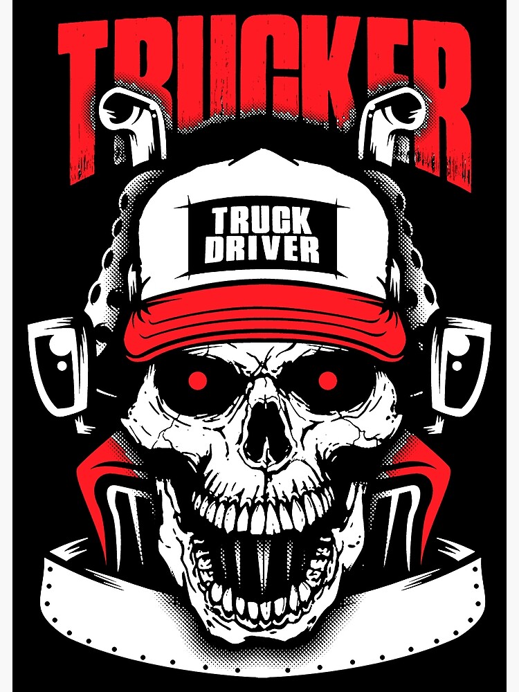 Trucker Accessories For Truck Driver Motor Lover Trucker  Art