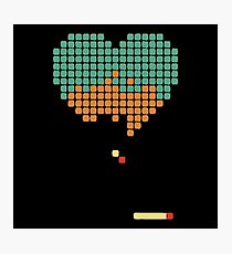 Retrogaming heart Photographic Print