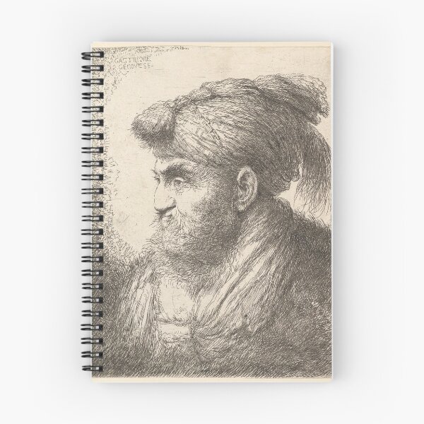 Item preview, A bearded man wearing a tasseled headdress facing left, from the series 'Heads in Oriental Headdress' designed and sold by guagamela617.