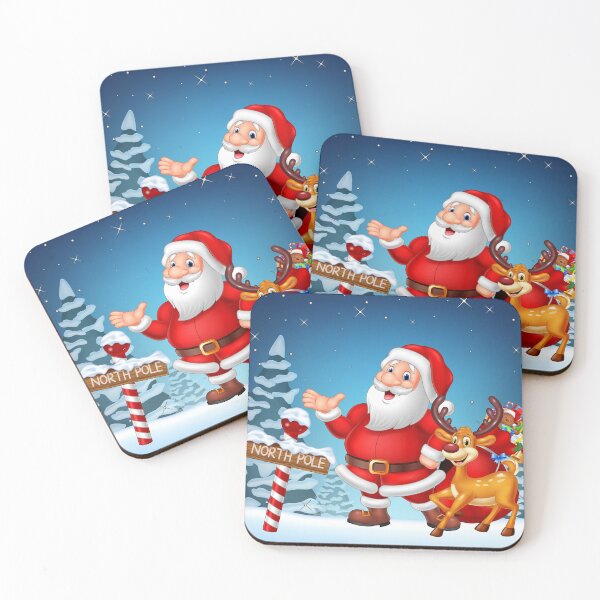 Item preview, North Pole Santa Claus With Deer designed and sold by FotoArtist.