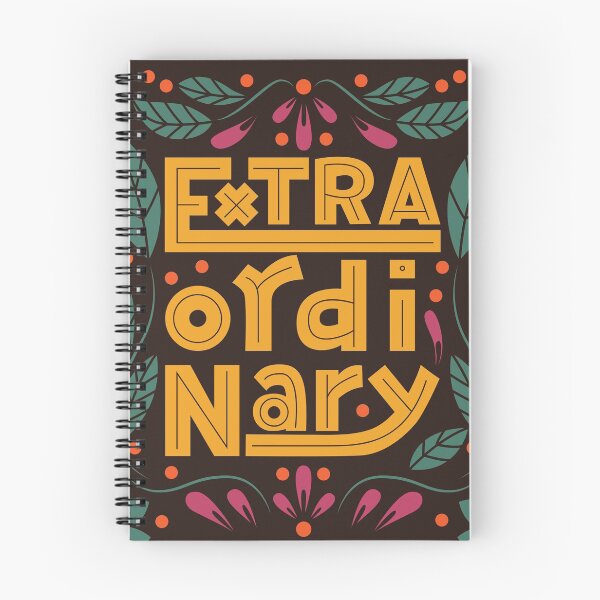 Item preview, Extraordinary word, hand lettering typography modern poster design, vector illustration designed and sold by BlueLela.