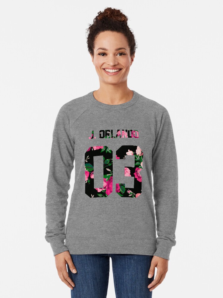 Alternate view of Johnny Orlando - Colorful Flowers Lightweight Sweatshirt