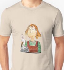 Girl and volture Slim Fit T-Shirt